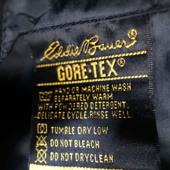 Eddie Bauer Pants Mens M Black Gore-Tex Waterproof Rain Outdoor Hiking - Picture 7 of 12